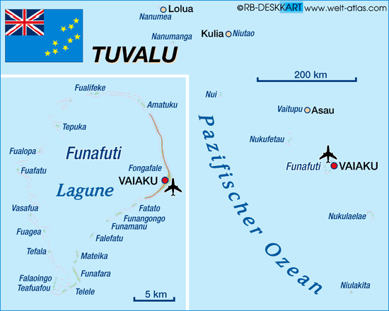 Tuvalu map vaiaku